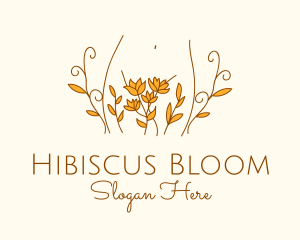 Floral Feminine Body logo design