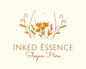 Floral Feminine Body logo design