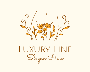 Floral Feminine Body logo design