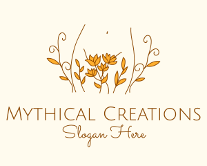 Floral Feminine Body logo design