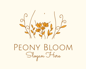 Floral Feminine Body logo design