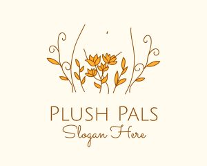 Floral Feminine Body logo design