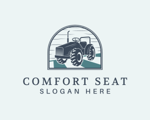 Agricultural Tractor Field Logo