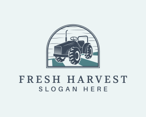 Agricultural Tractor Field Logo