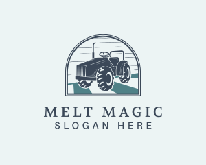 Agricultural Tractor Field Logo