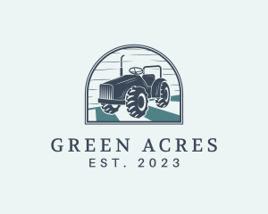 Agricultural Tractor Field logo design