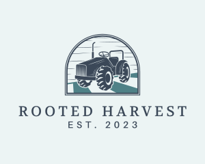 Agricultural Tractor Field logo design