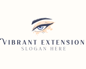 Pretty Beauty Eyelashes  logo design