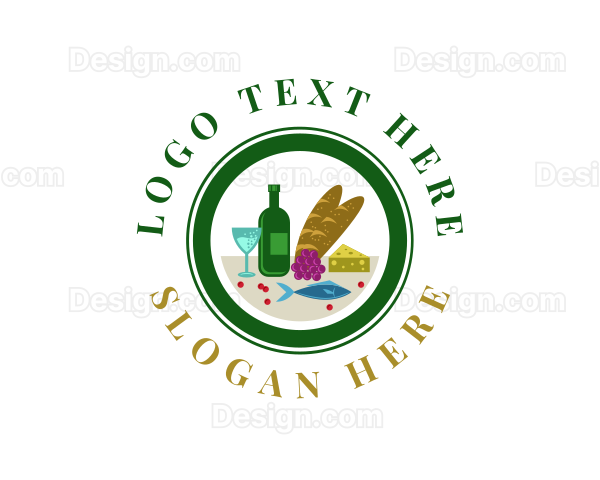 Delicatessen Food Restaurant Logo