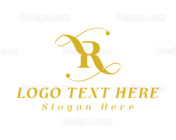 Elegant Tendrils Swirl Logo