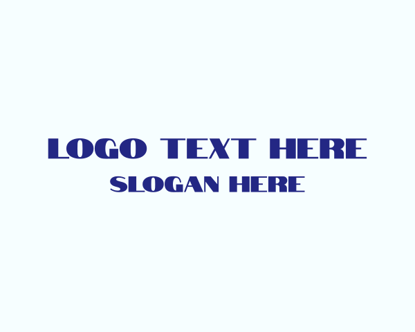 Typeface logo example 2