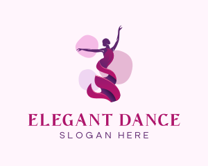 Ballet Lady Dancing logo design