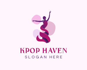 Ballet Lady Dancing logo design