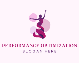 Ballet Lady Dancing logo design