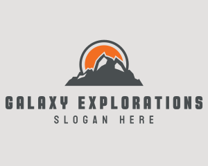 Outdoors Mountain Climbing logo design