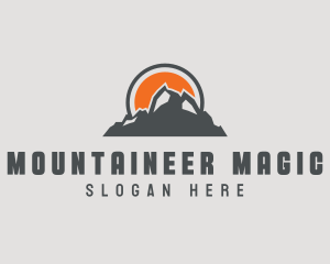 Outdoors Mountain Climbing logo design