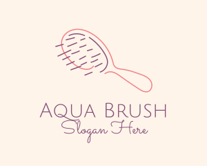 Beauty Hair Brush  logo design