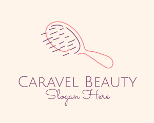 Beauty Hair Brush  logo design