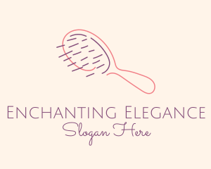 Beauty Hair Brush  logo design