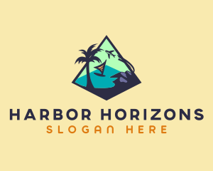 Island Resort Vacation logo design