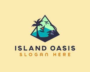 Island Resort Vacation logo design