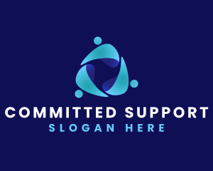 Human Charity  Support logo design