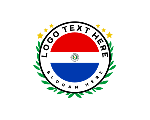 Paraguay Flag Wreath logo