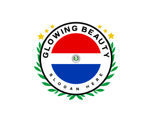 Paraguay Flag Wreath Logo