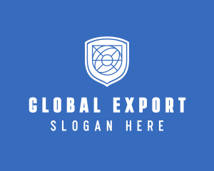 Global Eye Shield logo design