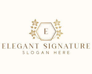 Floral Elegant Boutique logo design