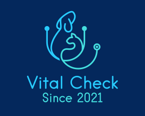 Cat Dog Veterinary Checkup logo