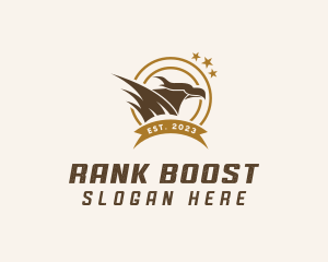 Military Phoenix Emblem logo design