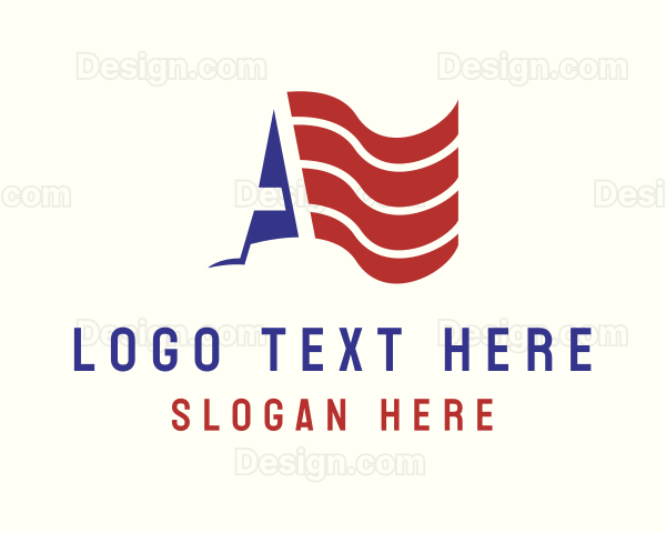 America Flag Patriot Logo