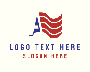 America Flag Patriot logo