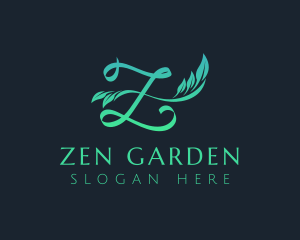 Letter Z Gardening Plant  logo design