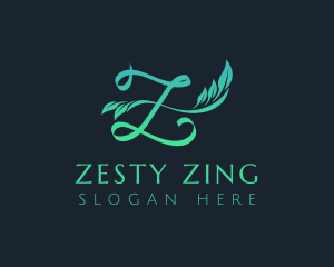 Letter Z Gardening Plant  logo design