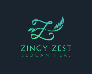 Letter Z Gardening Plant  logo design