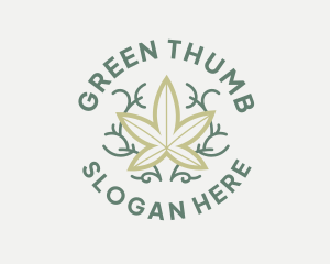 Cannabis Hemp Weed  logo design