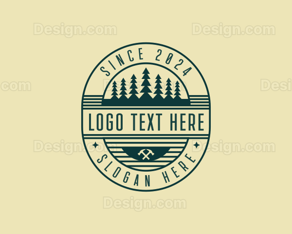 Lumberjack Carpentry Builder Logo