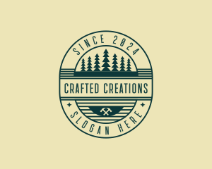 Lumberjack Carpentry Builder logo design