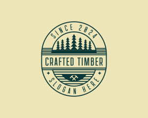 Lumberjack Carpentry Builder logo design