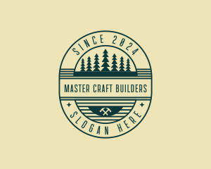 Lumberjack Carpentry Builder logo design