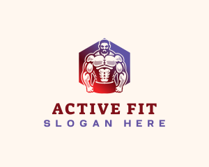 Muscle Gym Fitness  logo design