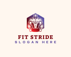 Muscle Gym Fitness  logo design