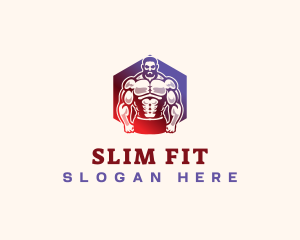 Muscle Gym Fitness  logo design