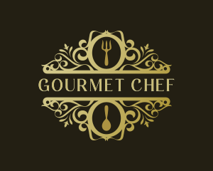 Restaurant Kitchen Gourmet logo design