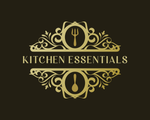 Restaurant Kitchen Gourmet logo design