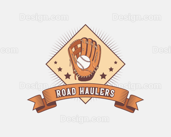 Baseball Sports Gloves Logo