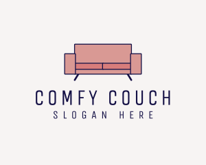 Modern Loveseat Couch logo design