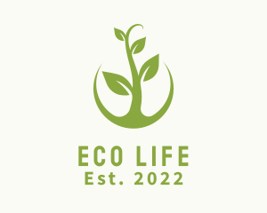 Eco Agriculture Plant logo design